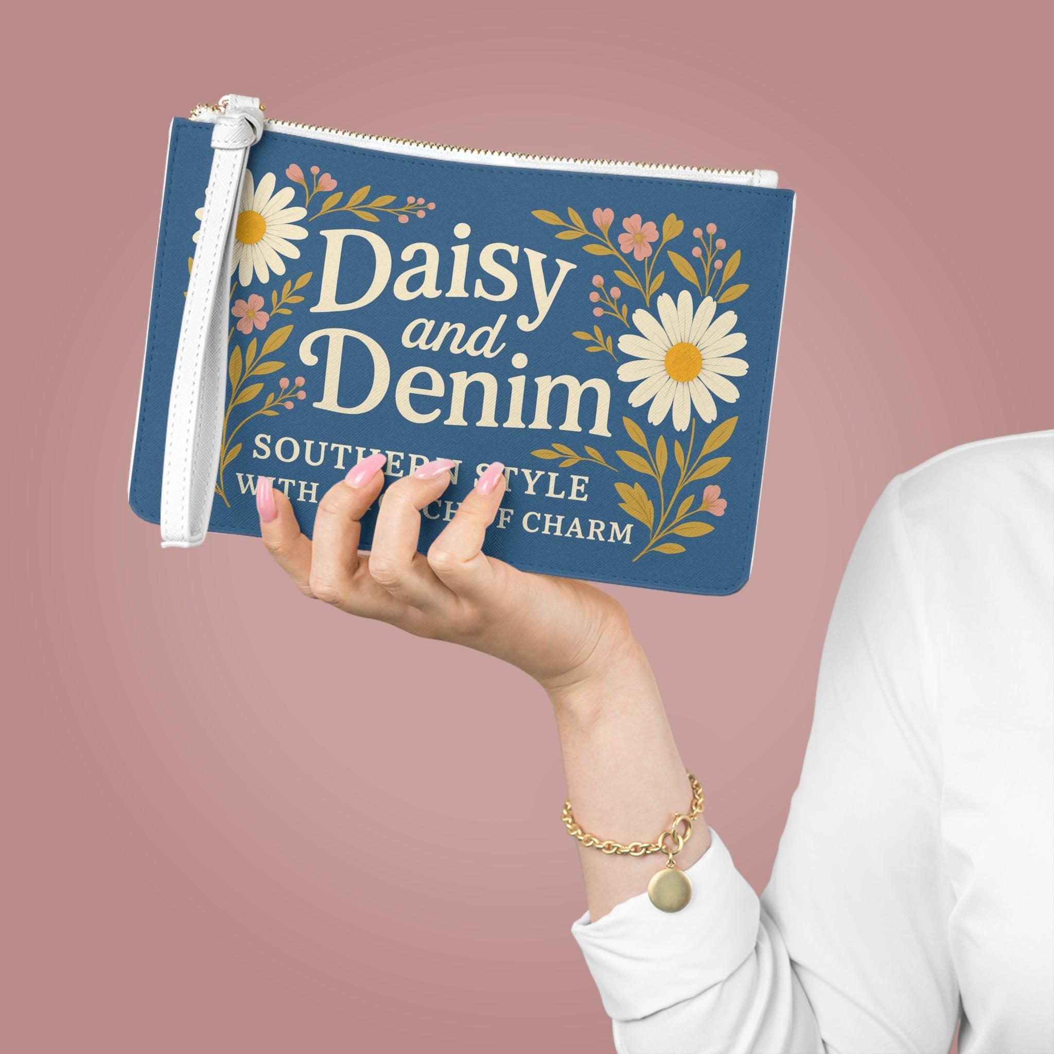 Daisy & Denim Clutch Bag