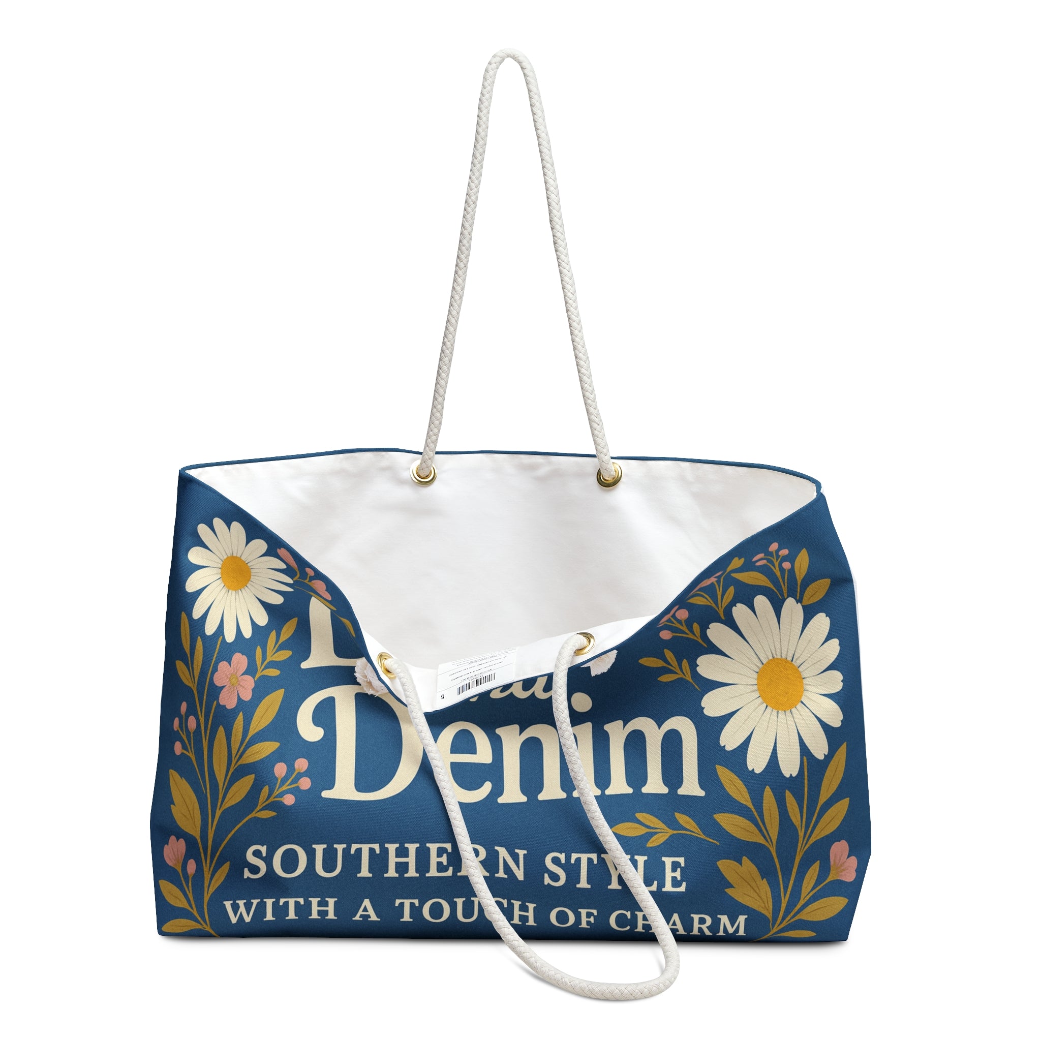 Daisy & Denim Tote Bag
