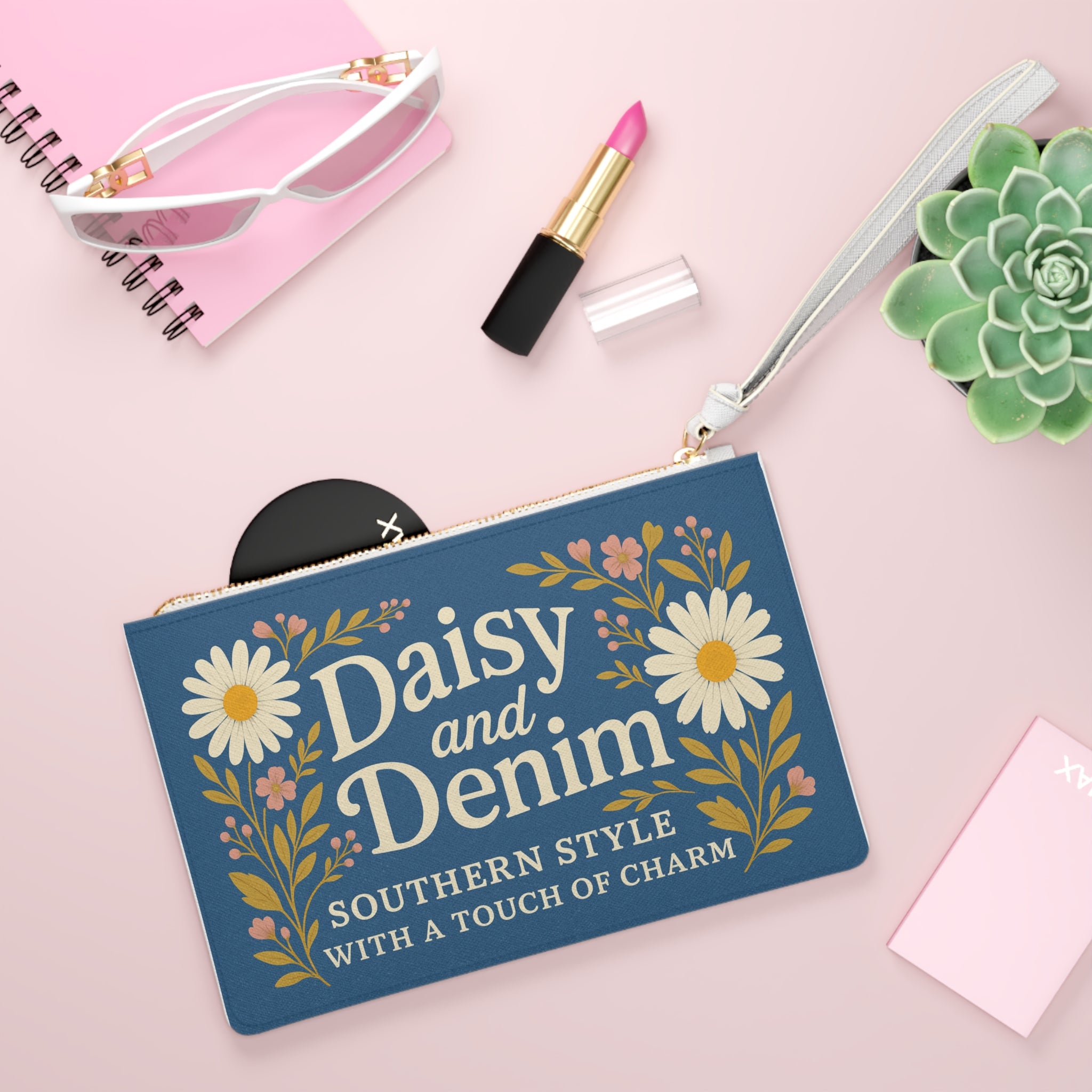 Daisy & Denim Clutch Bag